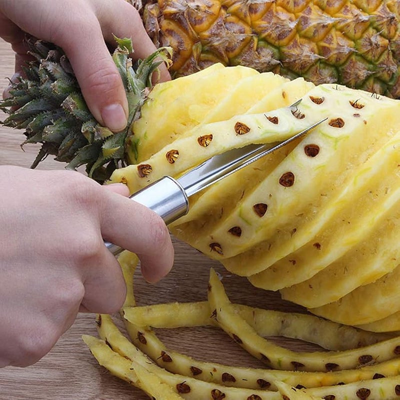Stainless Steel Pineapple Peeler Remover And Slicer With Eye Cutter Kitchen Tool - Image 5